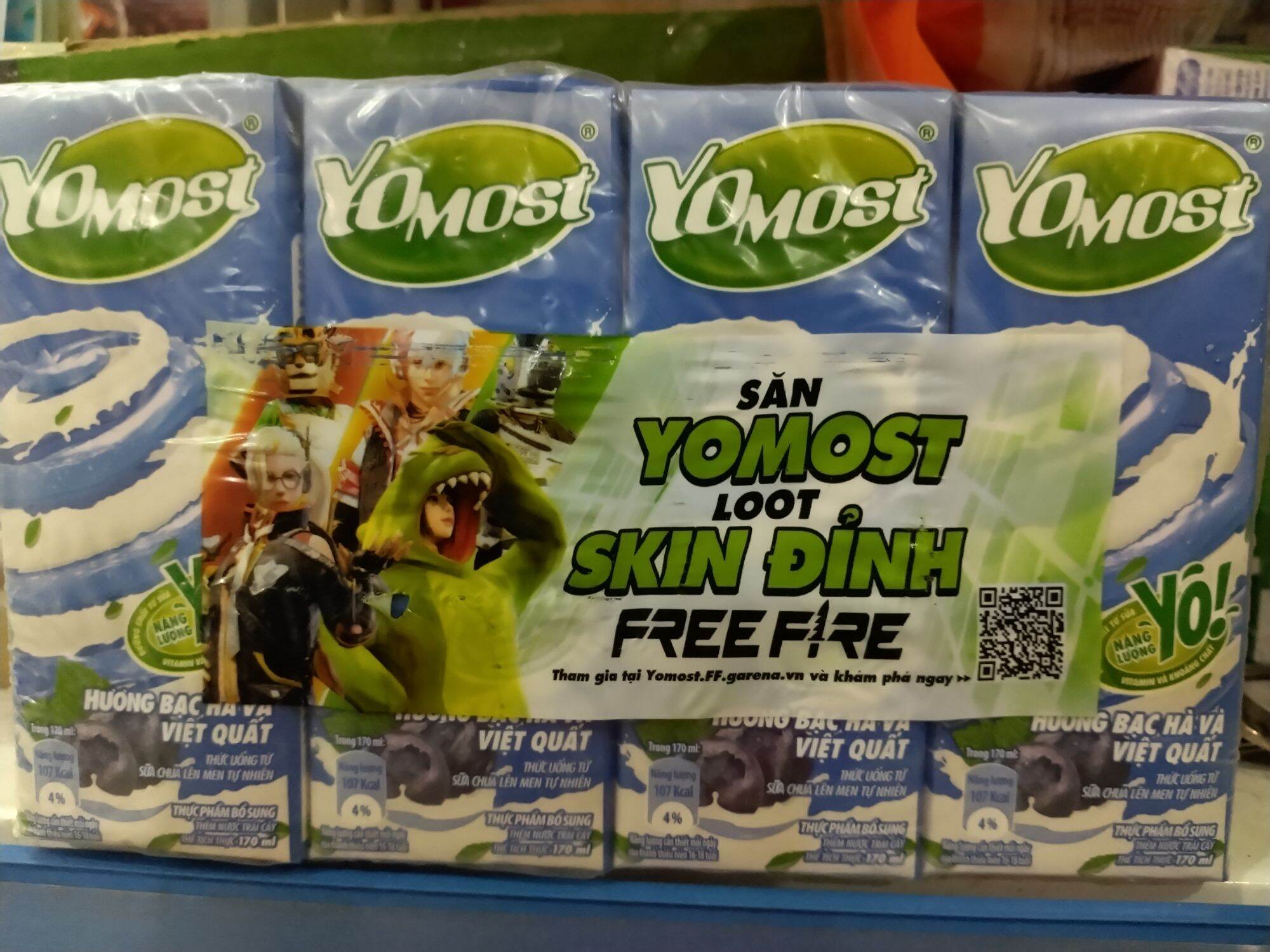 Sữa Yomost các vị vỉ 4hộp 180ml