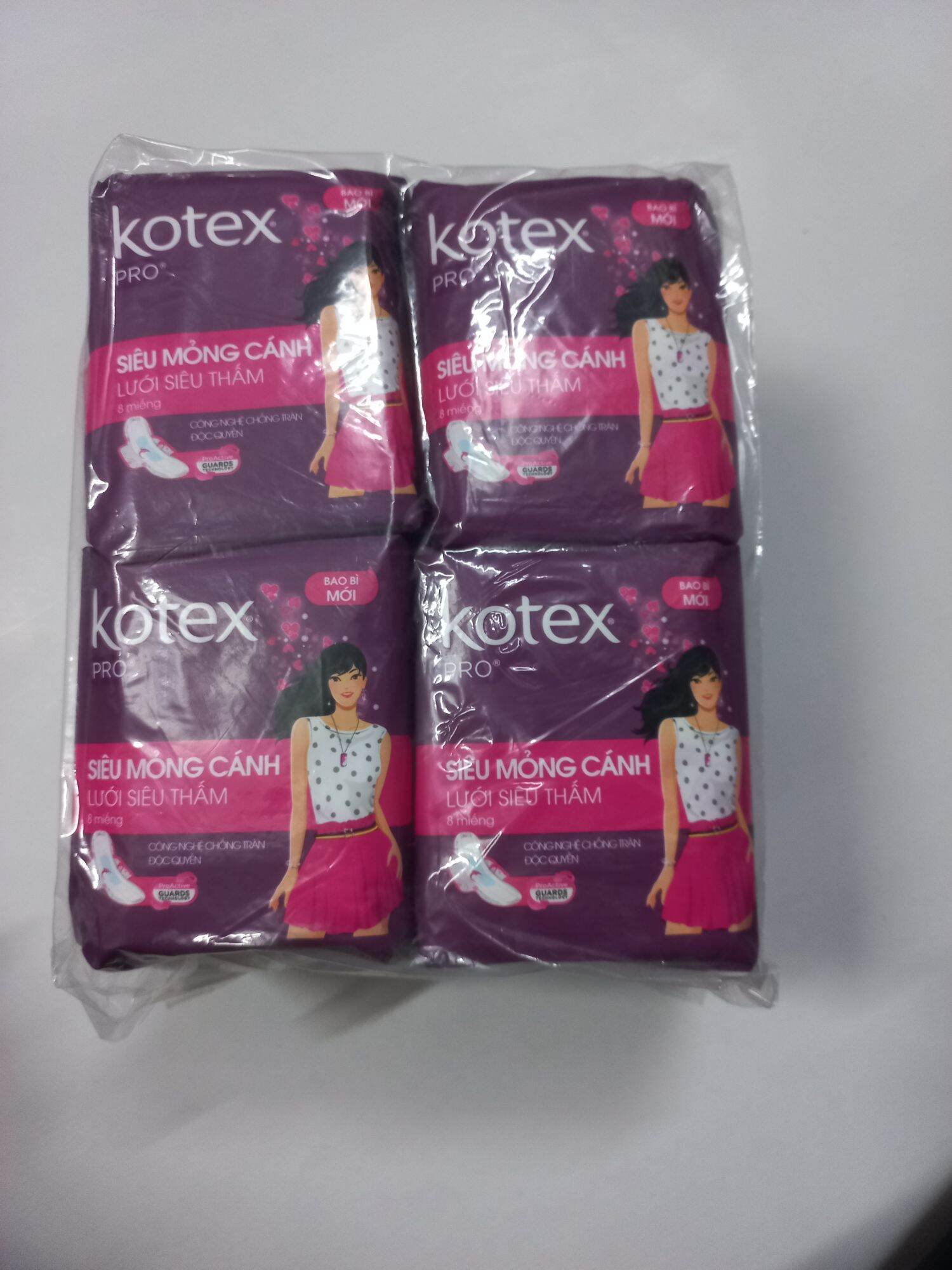 Combo 8 gói kotex pro. mỏng cánh