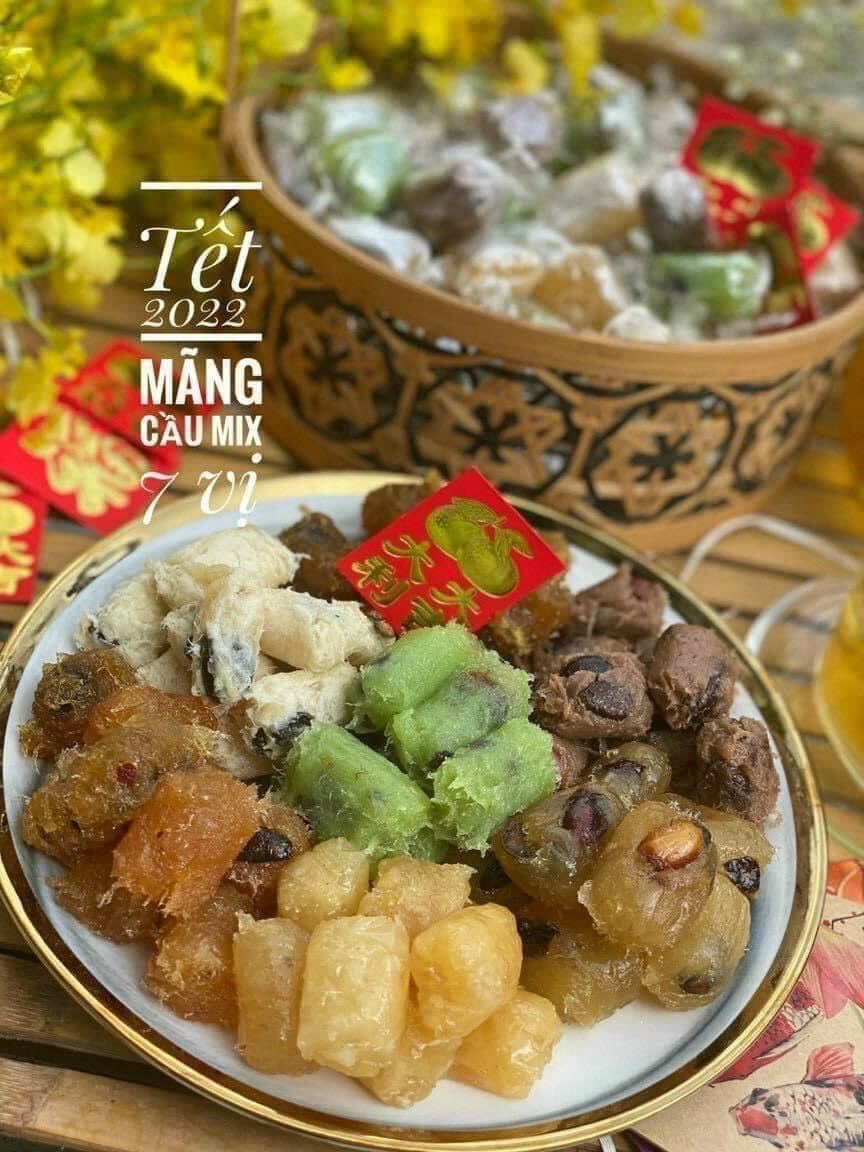 MỨT MÃNG CẦU MIX 7 VỊ 500GR