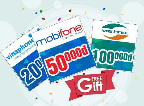 Dịch vụ gửi mã thẻ cào Viettel Vinaphone MobiFone Vietnammobile mọi mệnh giá (tặng viên giấy ướt rửa mặt)