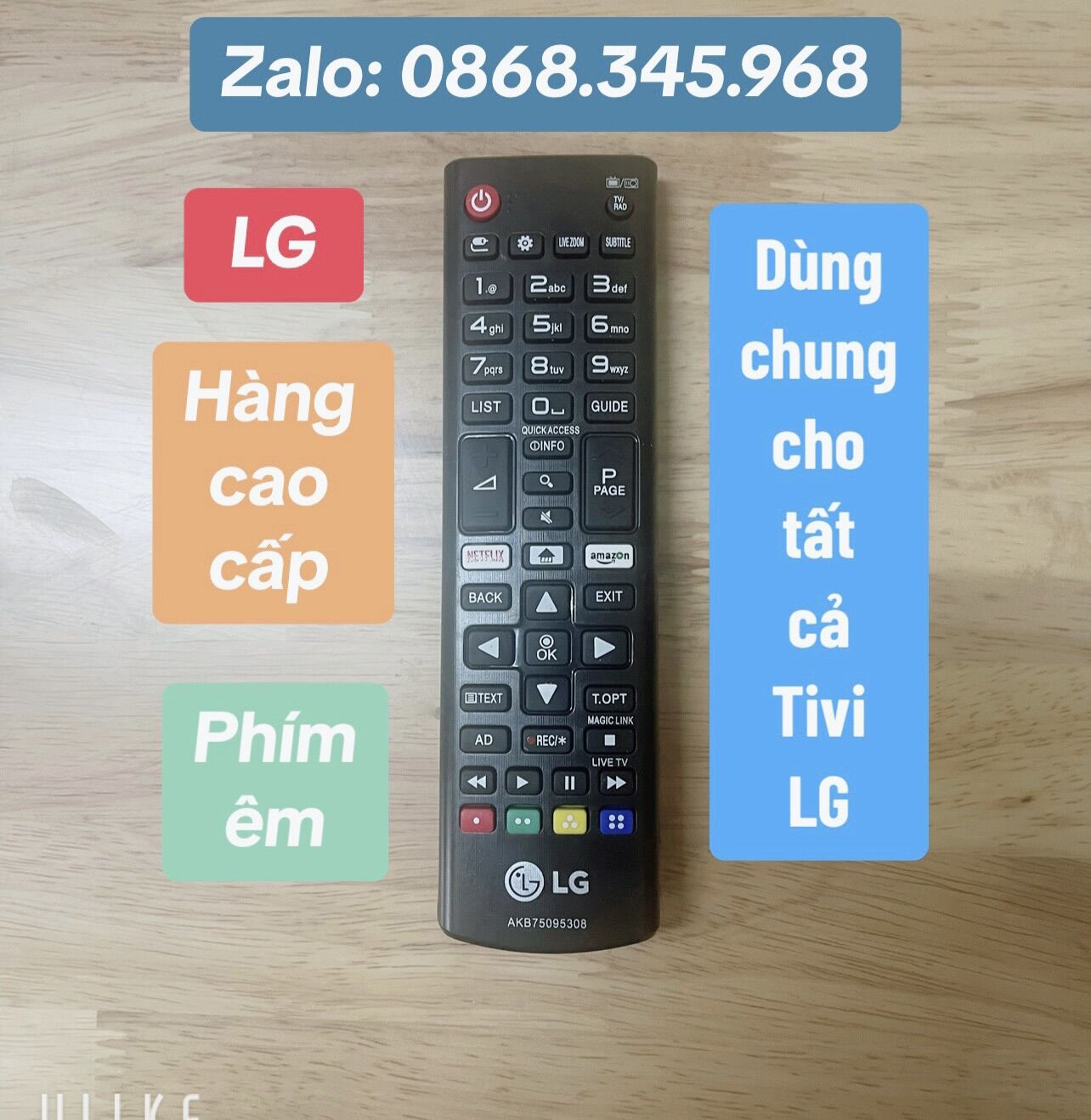 Remote điều khiển Tivi LG hàng Zin cao cấp
