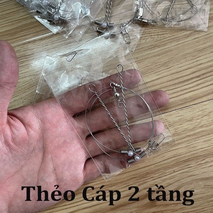 Thẻo cáp, thẻo cước 2 tầng / 3 tầng - câu cá sông, cá chim