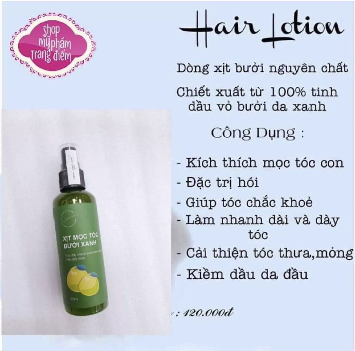 TINH DẦU BƯỞI DƯỠNG TÓC
