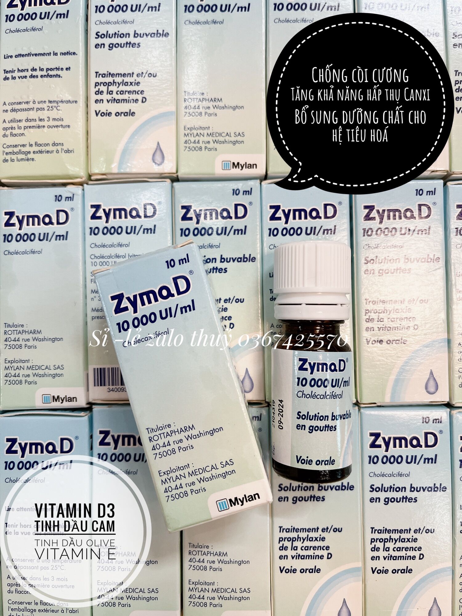 Vitamin Zyma D chống còi xương
