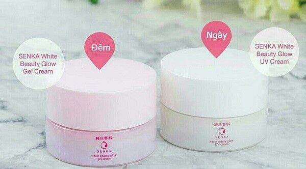 Kem Dưỡng Senka White Beauty Glow Ngày Và Đêm