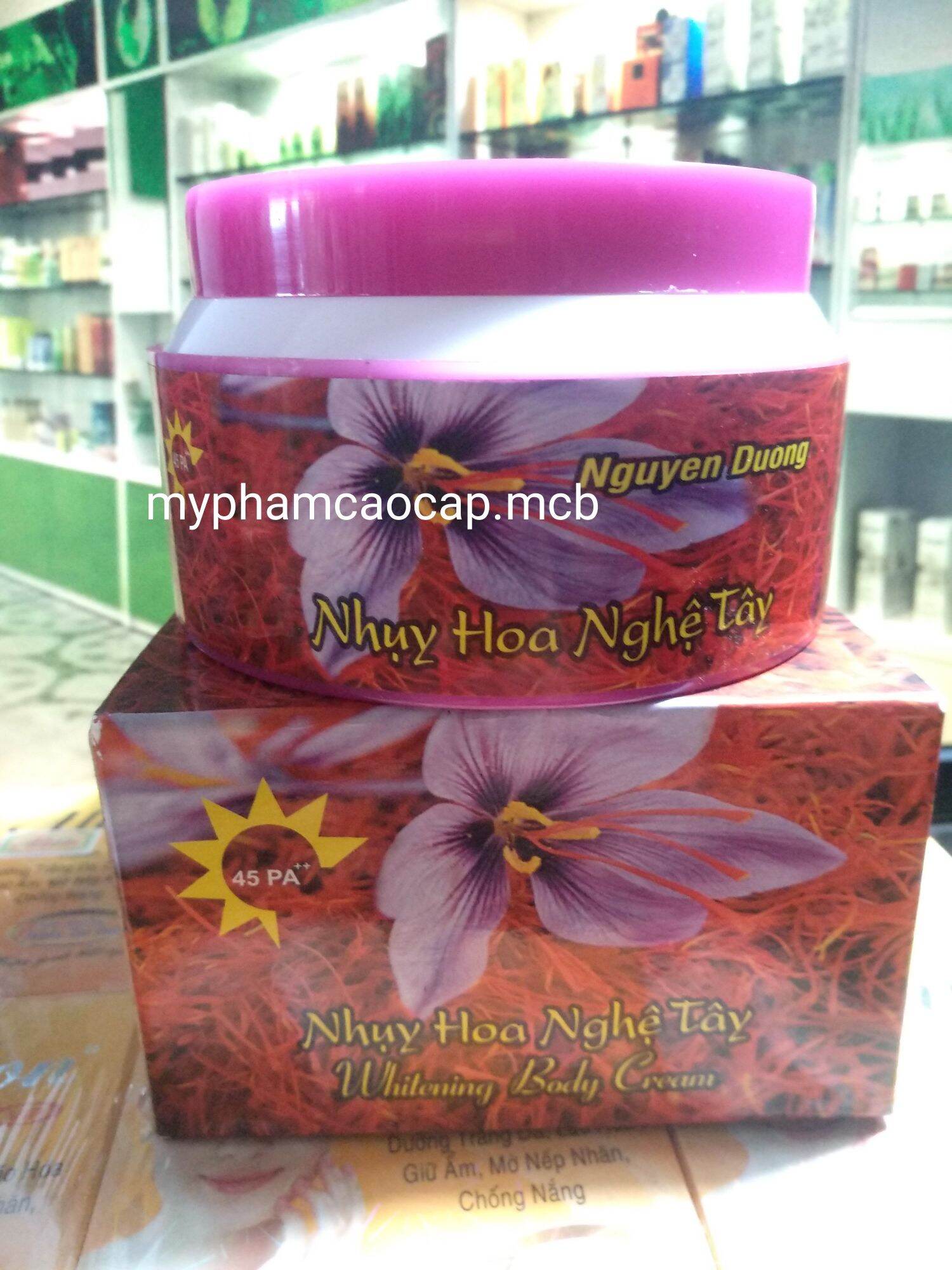 Kem body trắng da nhụy hoa nghệ tây 250g