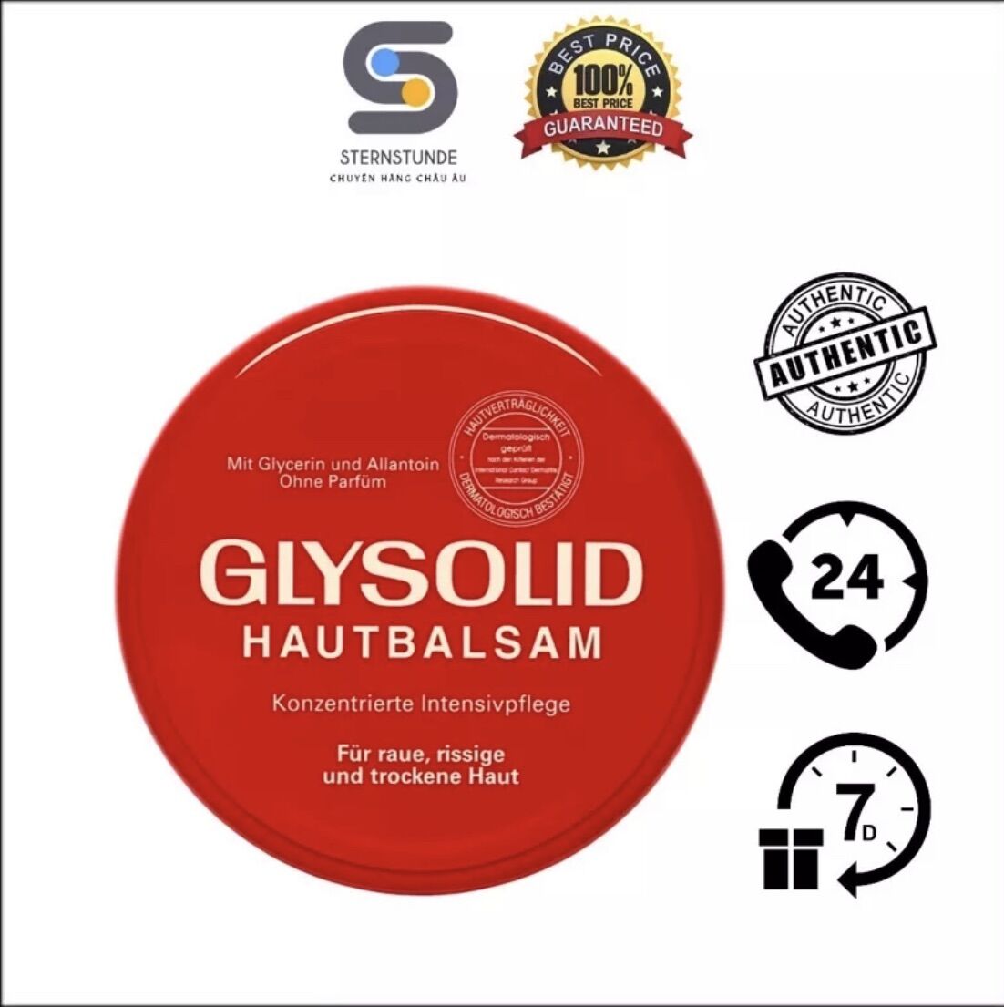 Kem trị da khô nẻ Glysolid số 1 của Đức 100ml