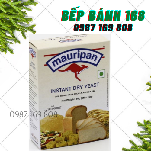 Men Khô Mauripan Instant Dry Yeast hộp 5 gói 10g