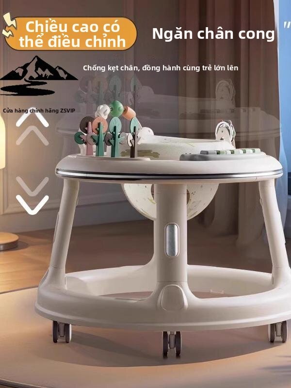 O-leg Prevention Rotatable Baby Walker