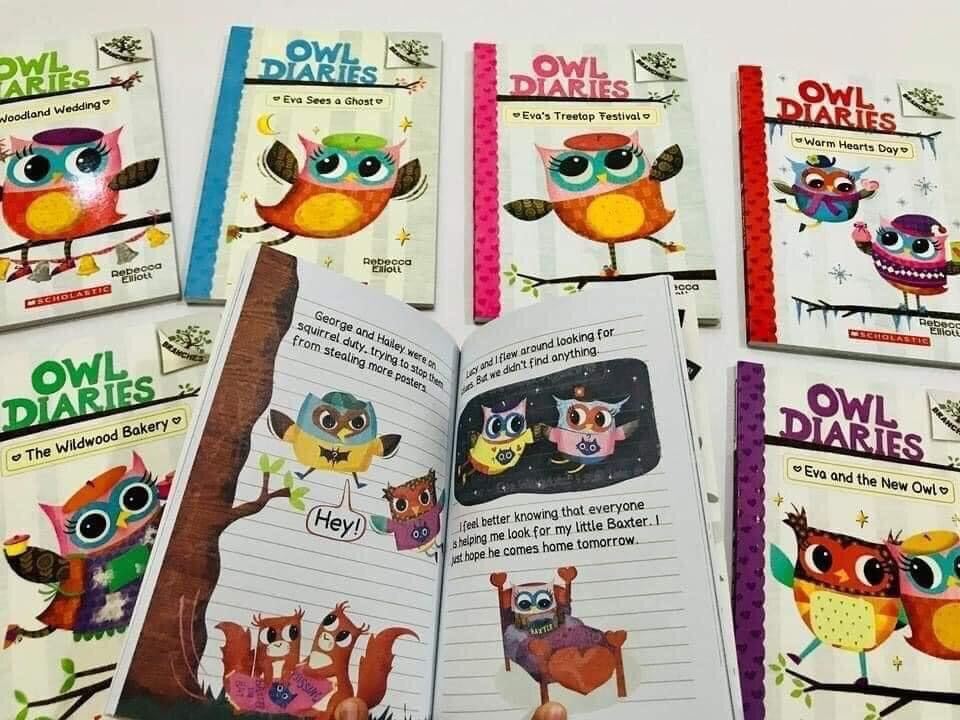 Owl_Diaries Nhật ký cú nhỏ bộ sách Tiếng Anh 12 quyển dành cho bé 5-8 tuổi