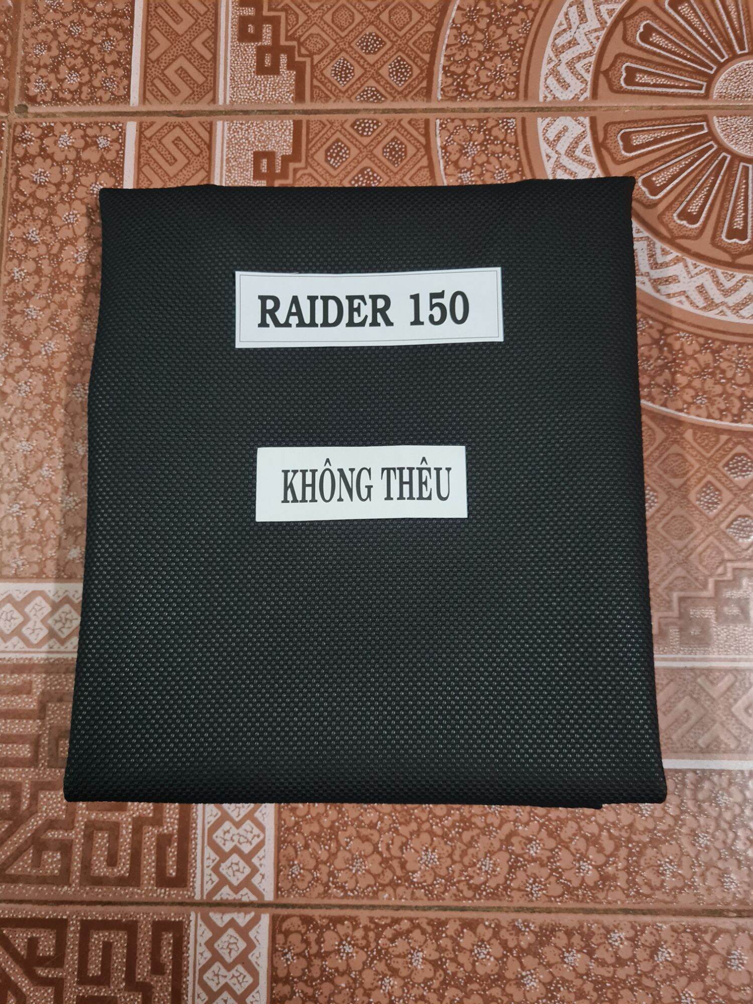 Áo Yên Raider 150 Viền May Chỉ Đỏ Da Yên Thun Thái Mịn Hàng Đẹp Loại 1