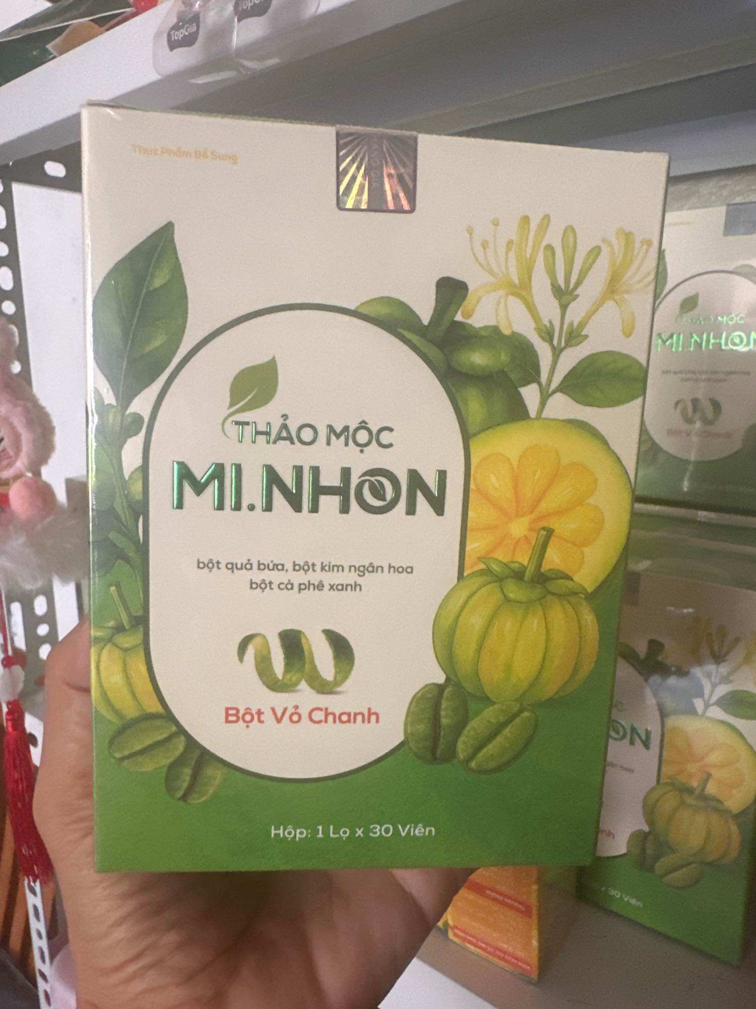 Thảo Mộc giảm cân MI NHON MẪU MỚI VIP X2 hộp 30 viên hàng chuẩn chính hãng