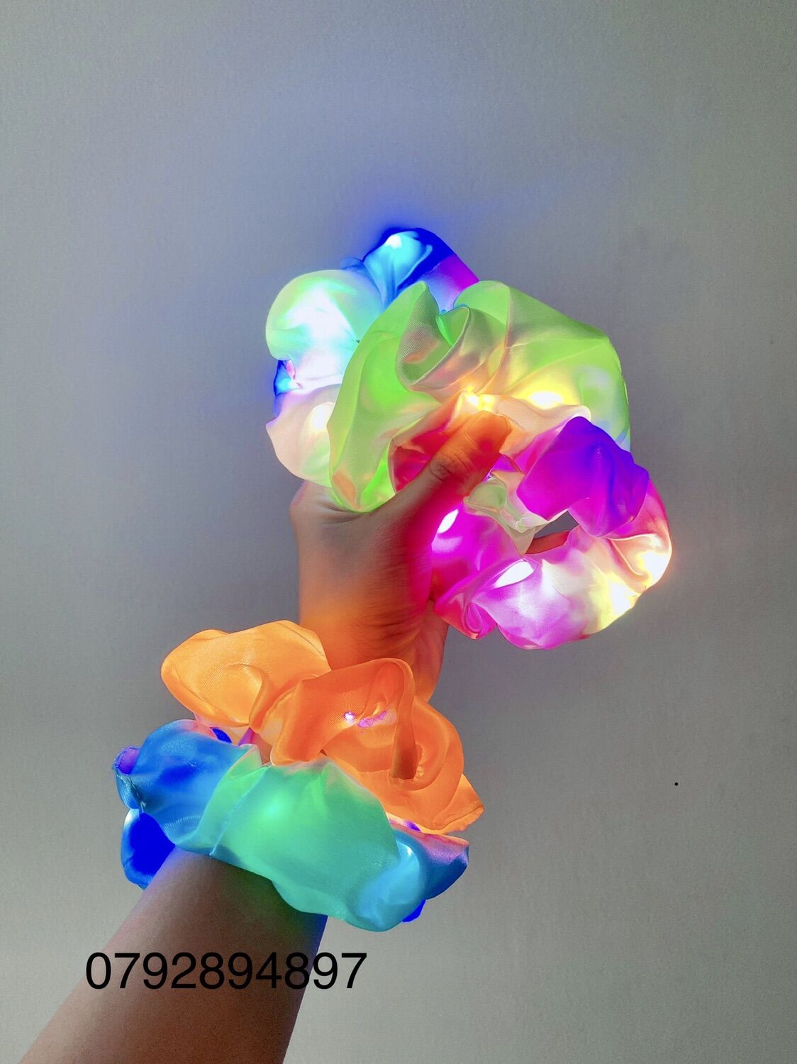 Cột tóc vòng led nháy nhiều màu nhiều chế độ chớp