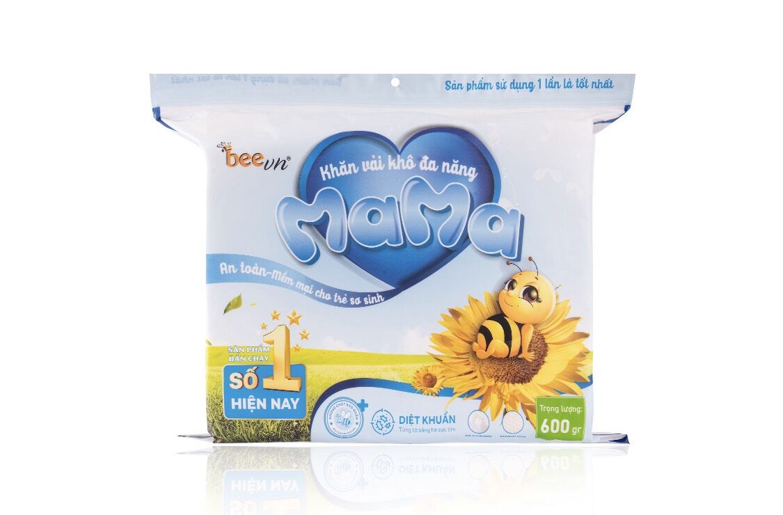Combo 3 bịch khăn vải khô đa năng mama 600 gram