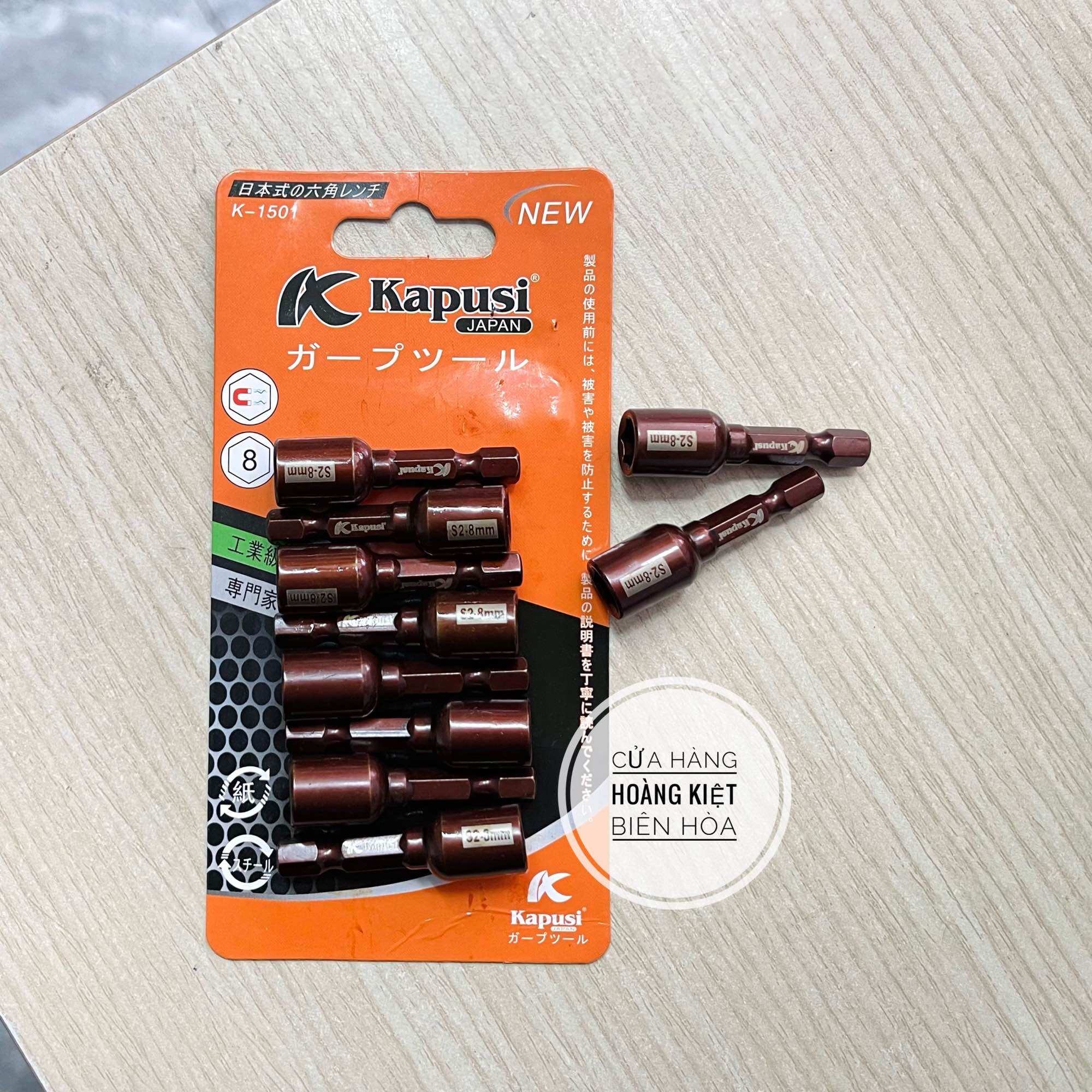 Đầu Bắn Tôn 8mm S2 Nâu KAPUSI (Giá lẻ 1 cái)
