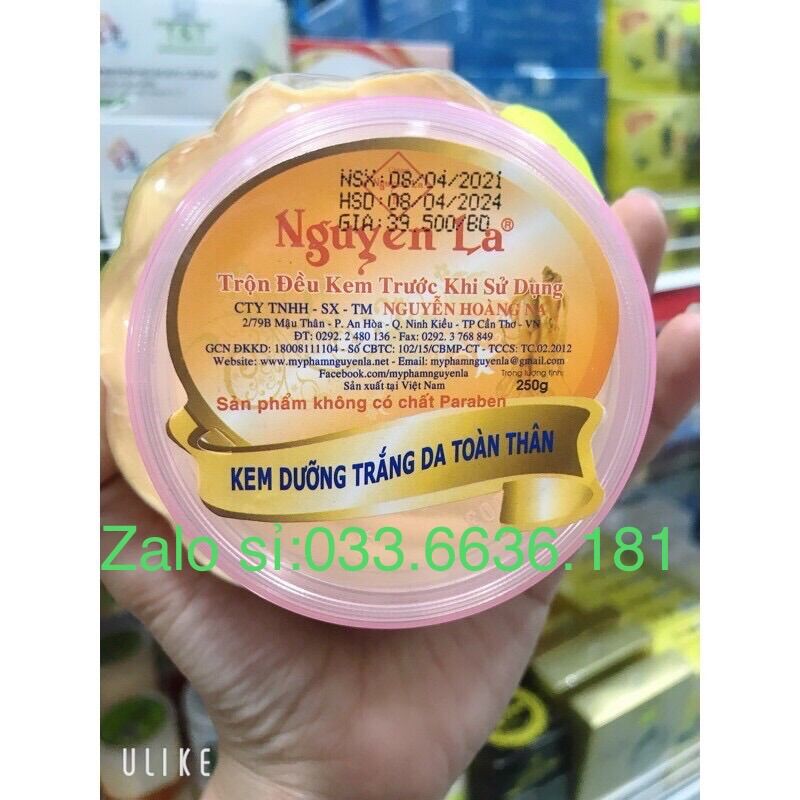 Kem trái bí Nguyễn la trắng da body hủ 250g