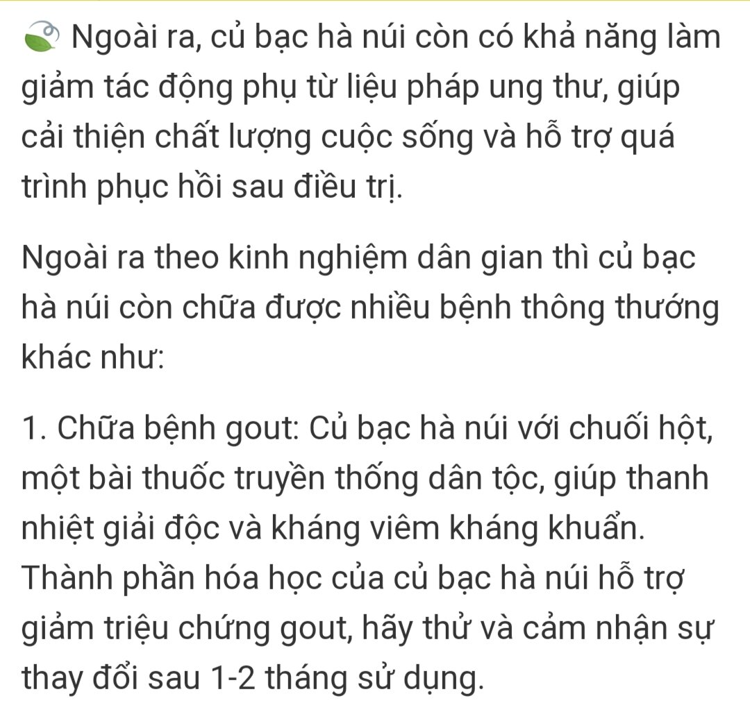 Combo 5Kg Củ Bạc Hà Núi An Giang -7 Núi