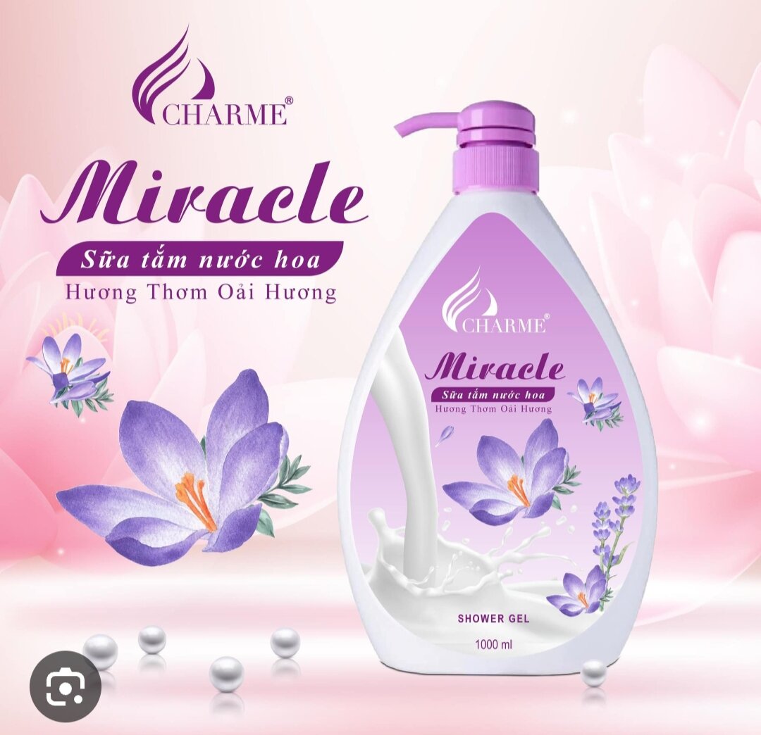 Sữa Tắm Nước Hoa Charme Miracle 1000ml