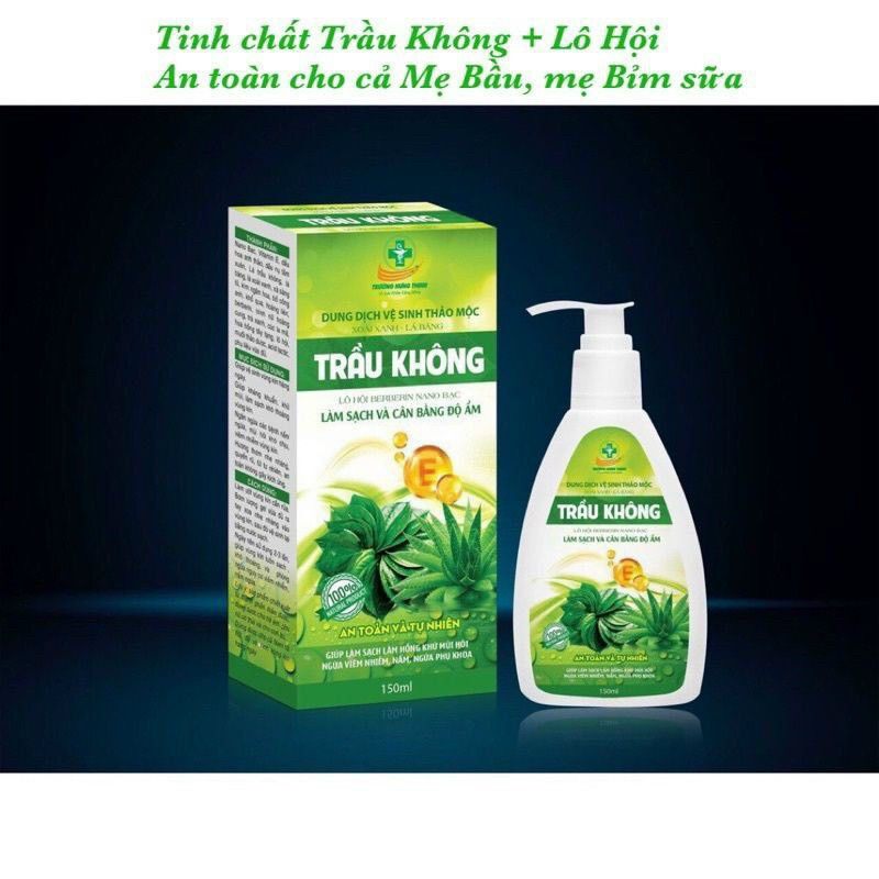 Dung Dịch Vệ Sinh Trầu Không Lô Hội Berberin Nano Bạc