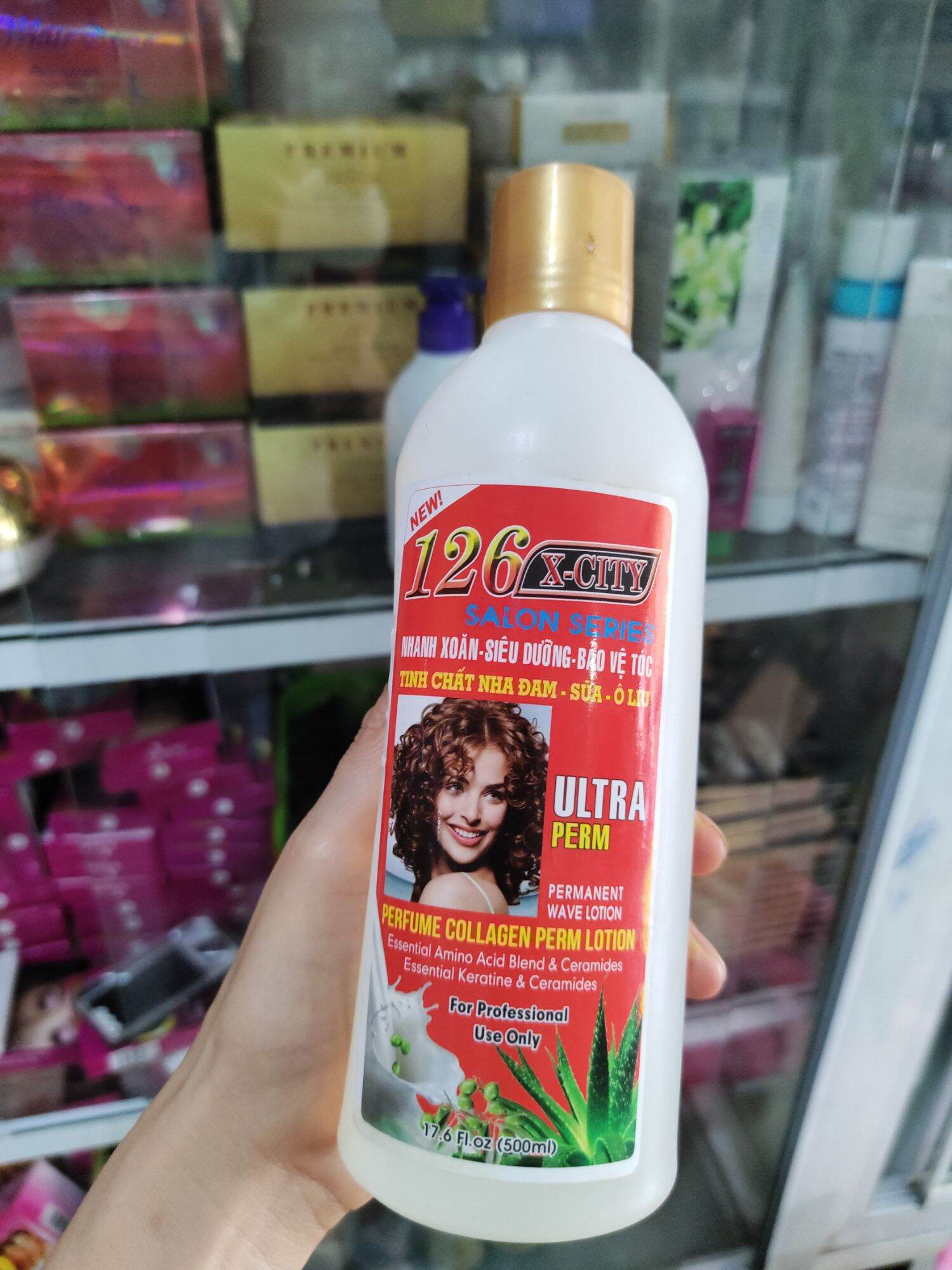 Thuốc uốn lạnh tinh chất nha đam, sữa, olive 126x-city