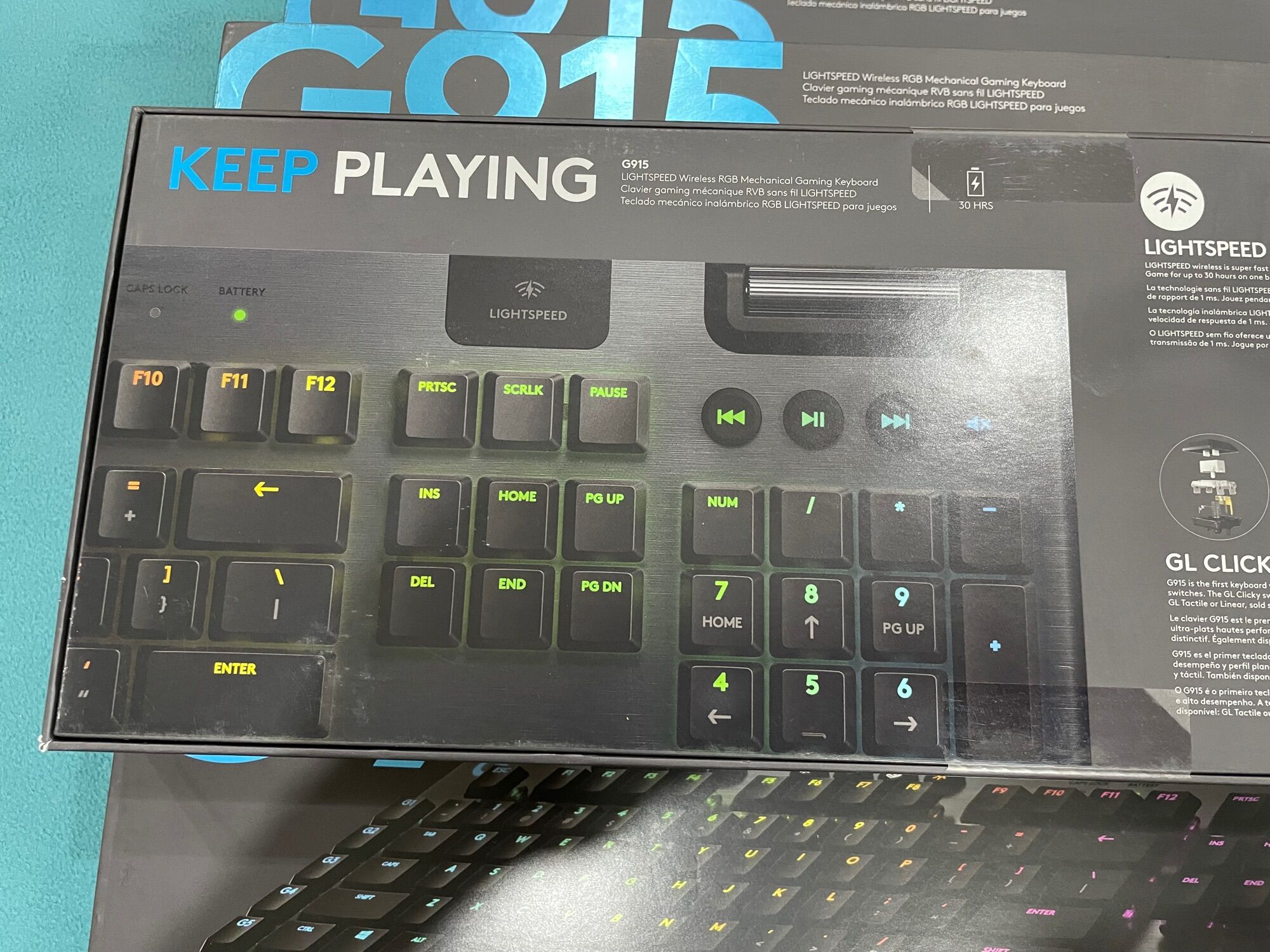 Logitech G915 Fullsize S/w Clicky (New/seal) - Bảo hành 12 tháng