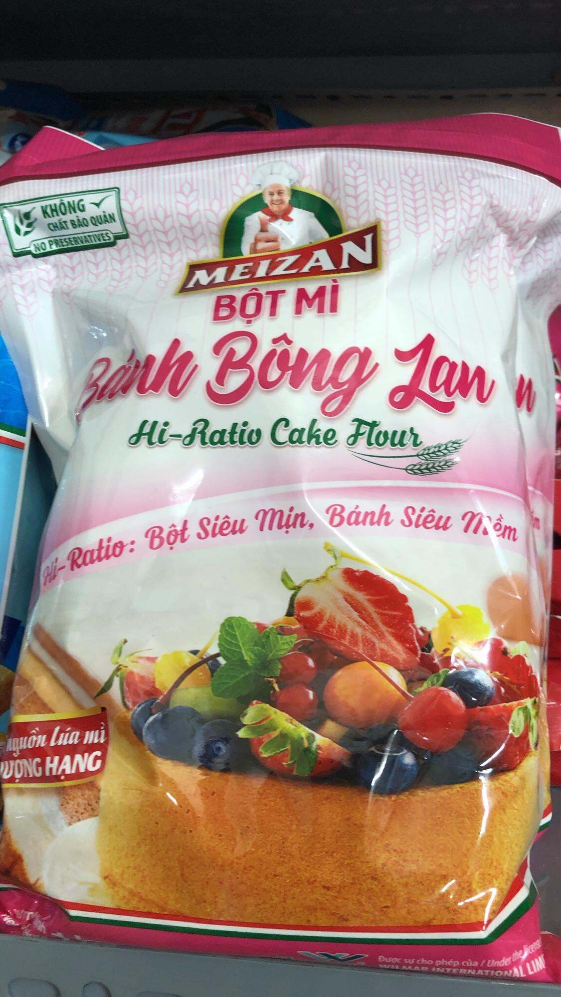 BỘT MÌ MEZAN HỒNG LÀM LÀM BÁNH BÔNG LAN