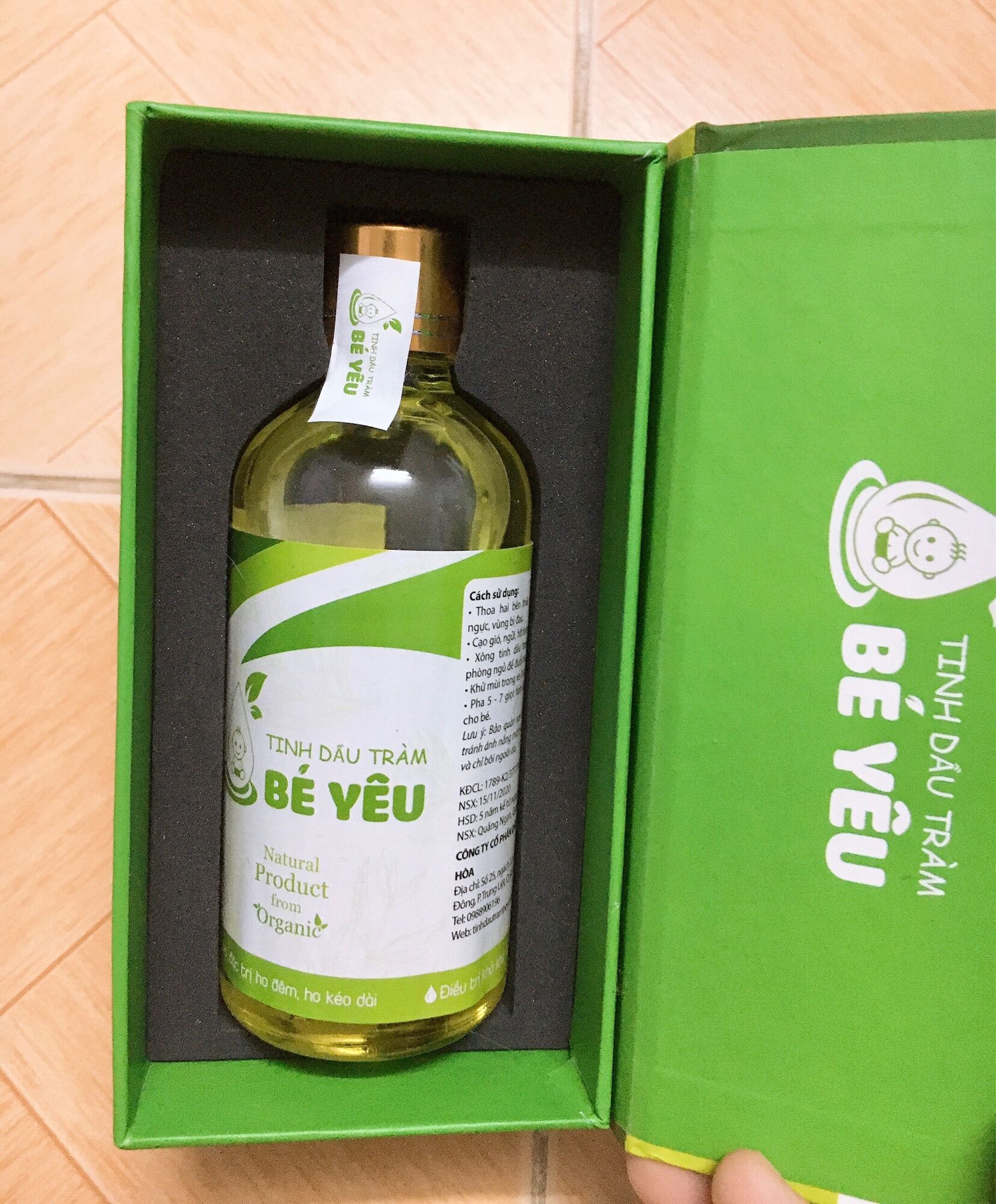 Tinh dầu tràm gió nguyên chất Bé Yêu 100ml