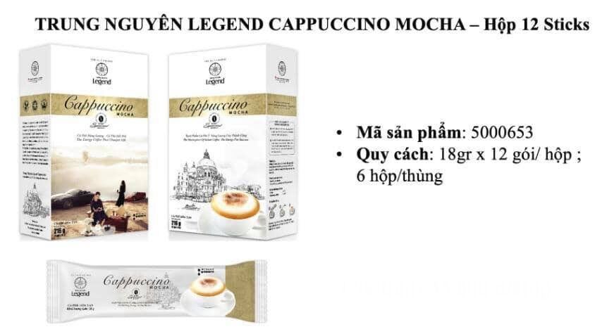 Cafe campuchino vị mocha