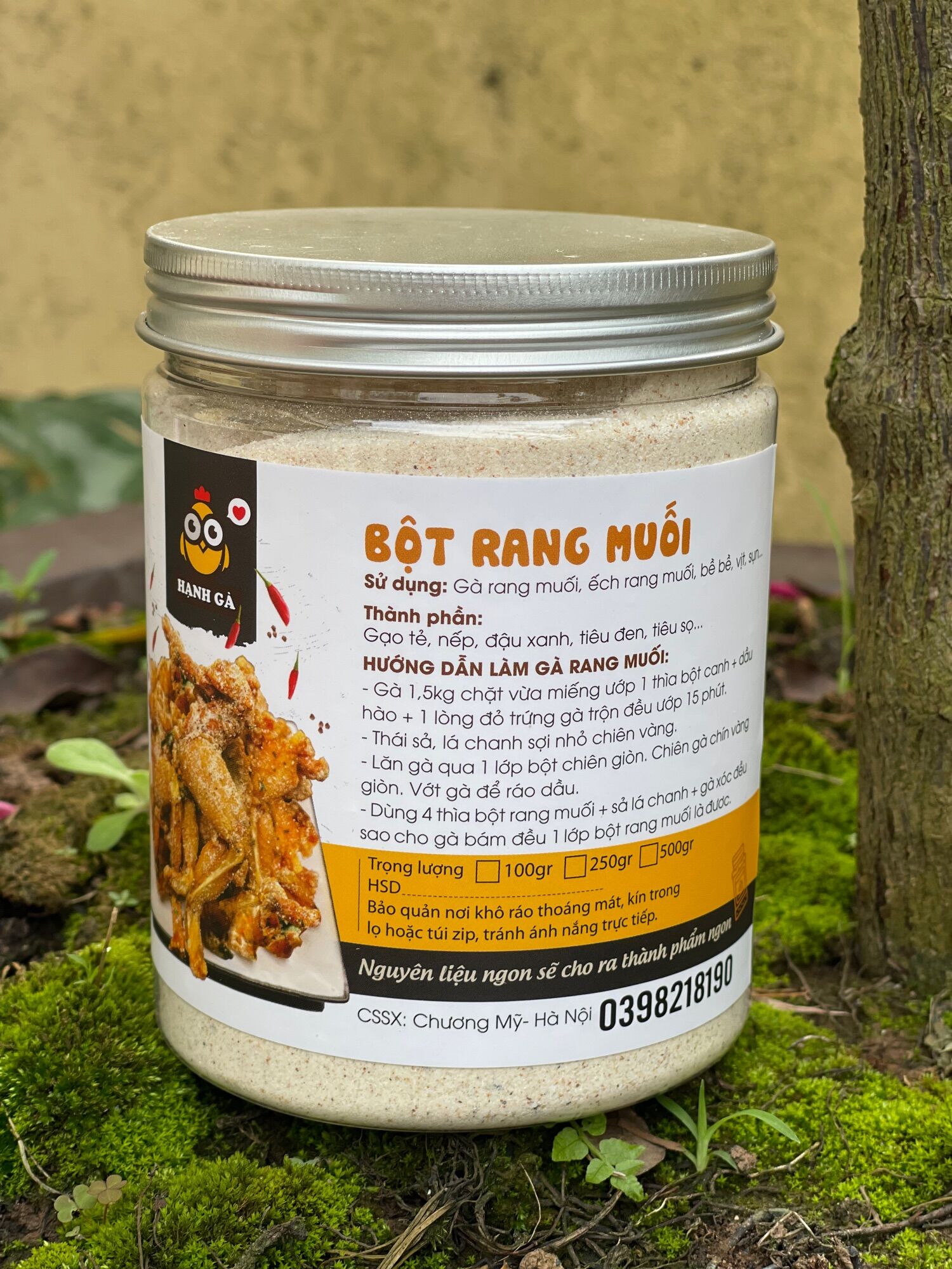 Bột rang muối (muối rang gà) chuẩn vị nhà làm 250gr