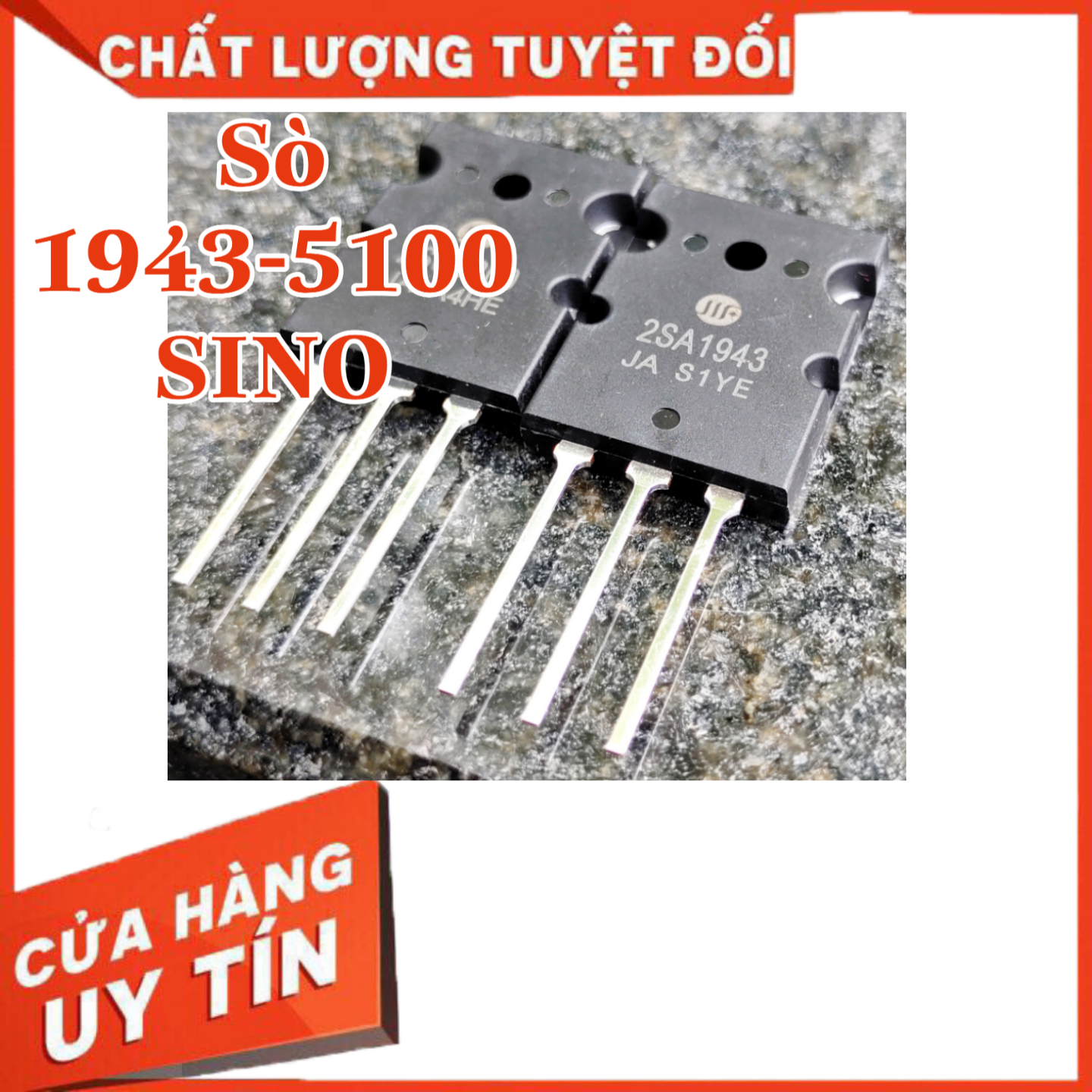 Sò công suất a1943 c5200 hãng Sino tặng kèm vít lót sò