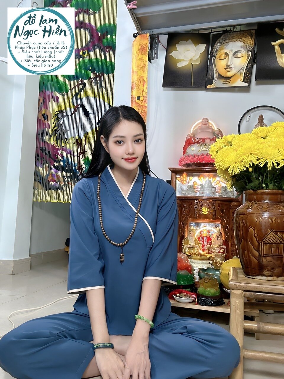 Pháp Phục, Đồ Lam Đi Chùa Nữ Mẫu La Hán (Hiền Hồ)