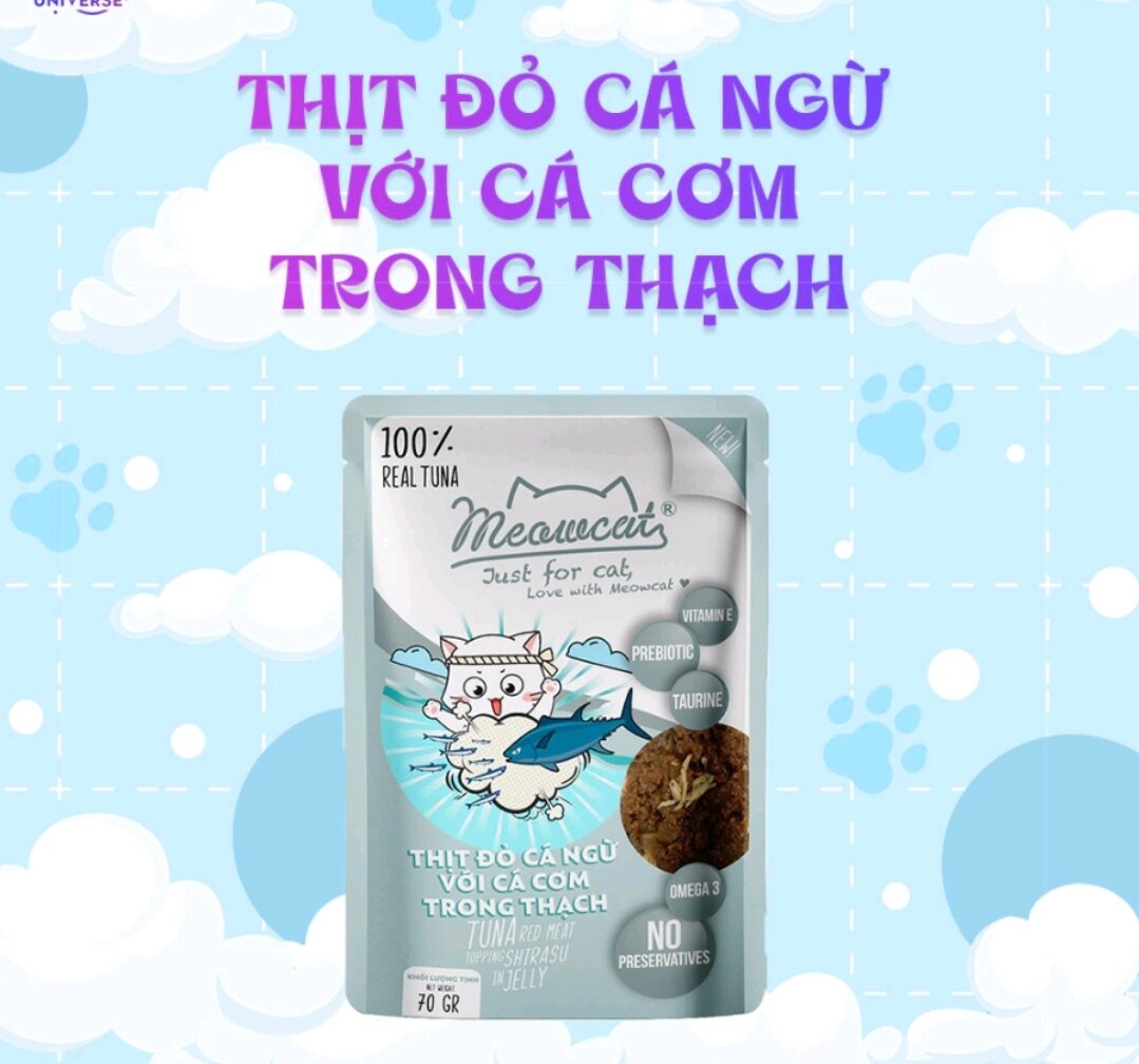 Pate meowcat 70g cho mèo 9 vị