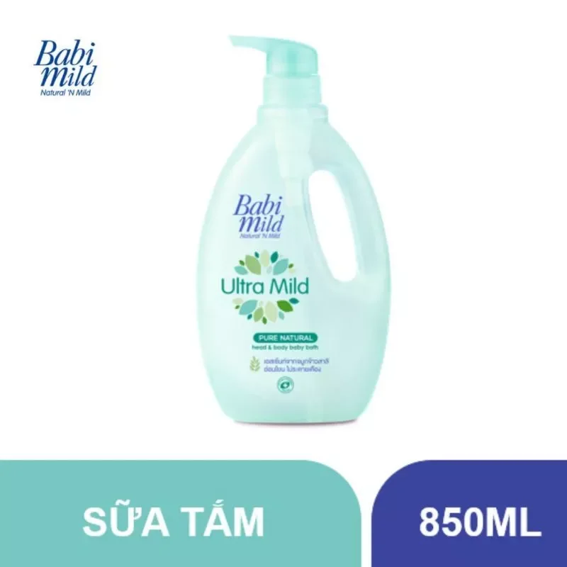 Sữa tắm gội Babi Mild 800ml Thái Lan