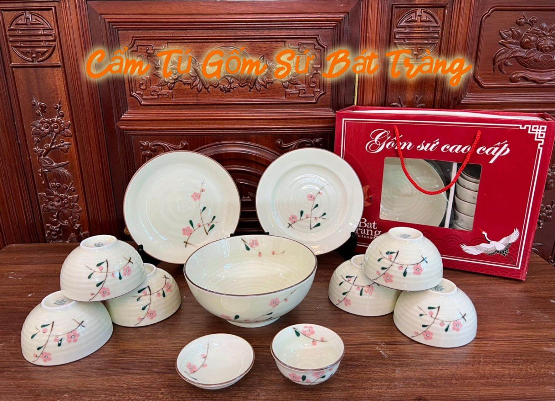 Bộ Bát Đĩa Cao Cấp Bát Tràng