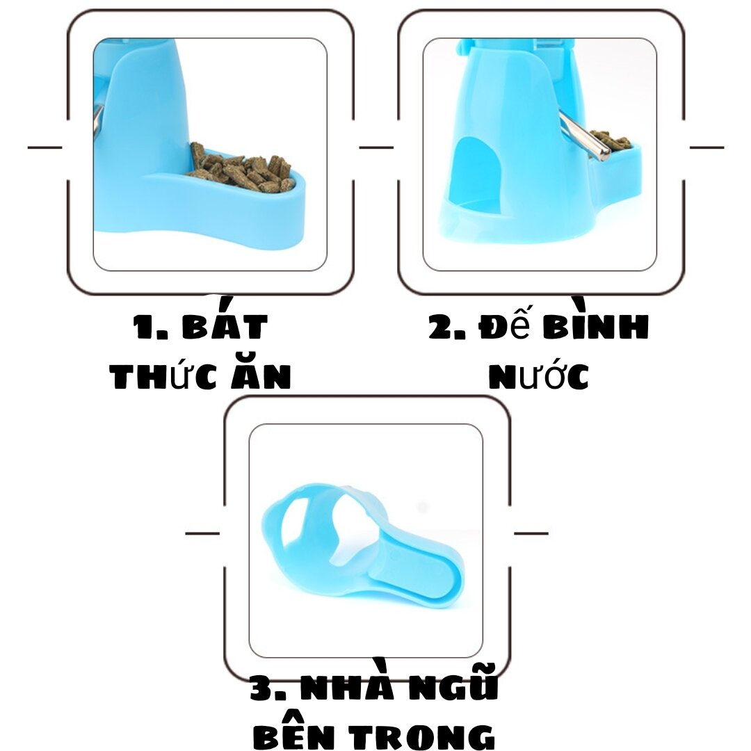 Đế bình 3in1 cho thú cưng nhỏ - Hamster