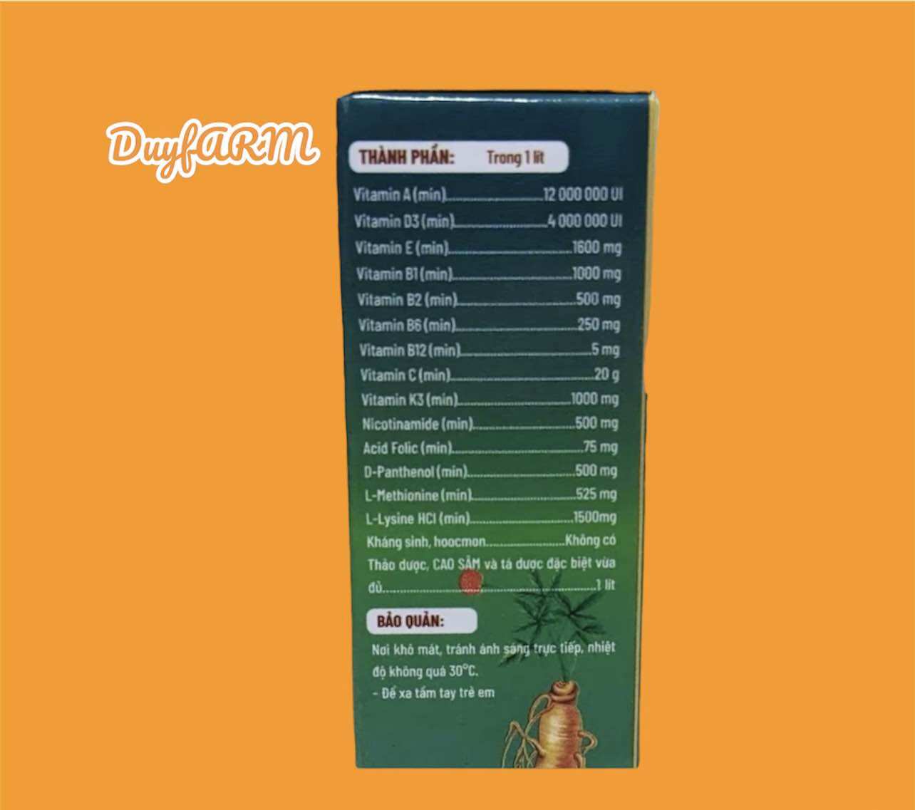 Sâm Gà Đá Tăng Lực Cấp Tốc 10ml