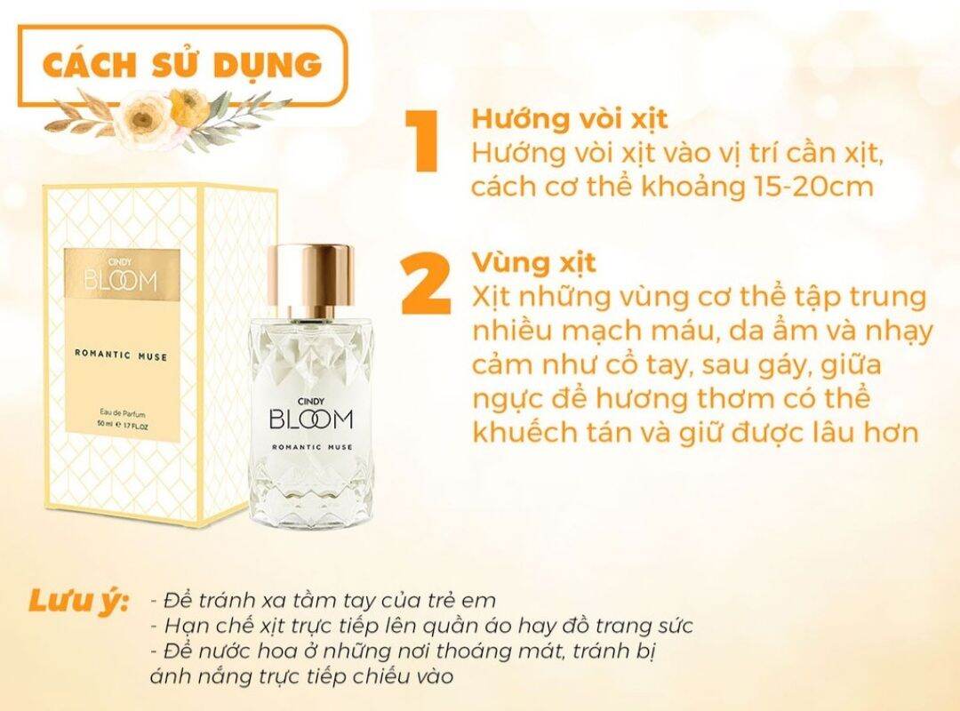 nước hoa cindy bloom romantic mous quyến rũ
