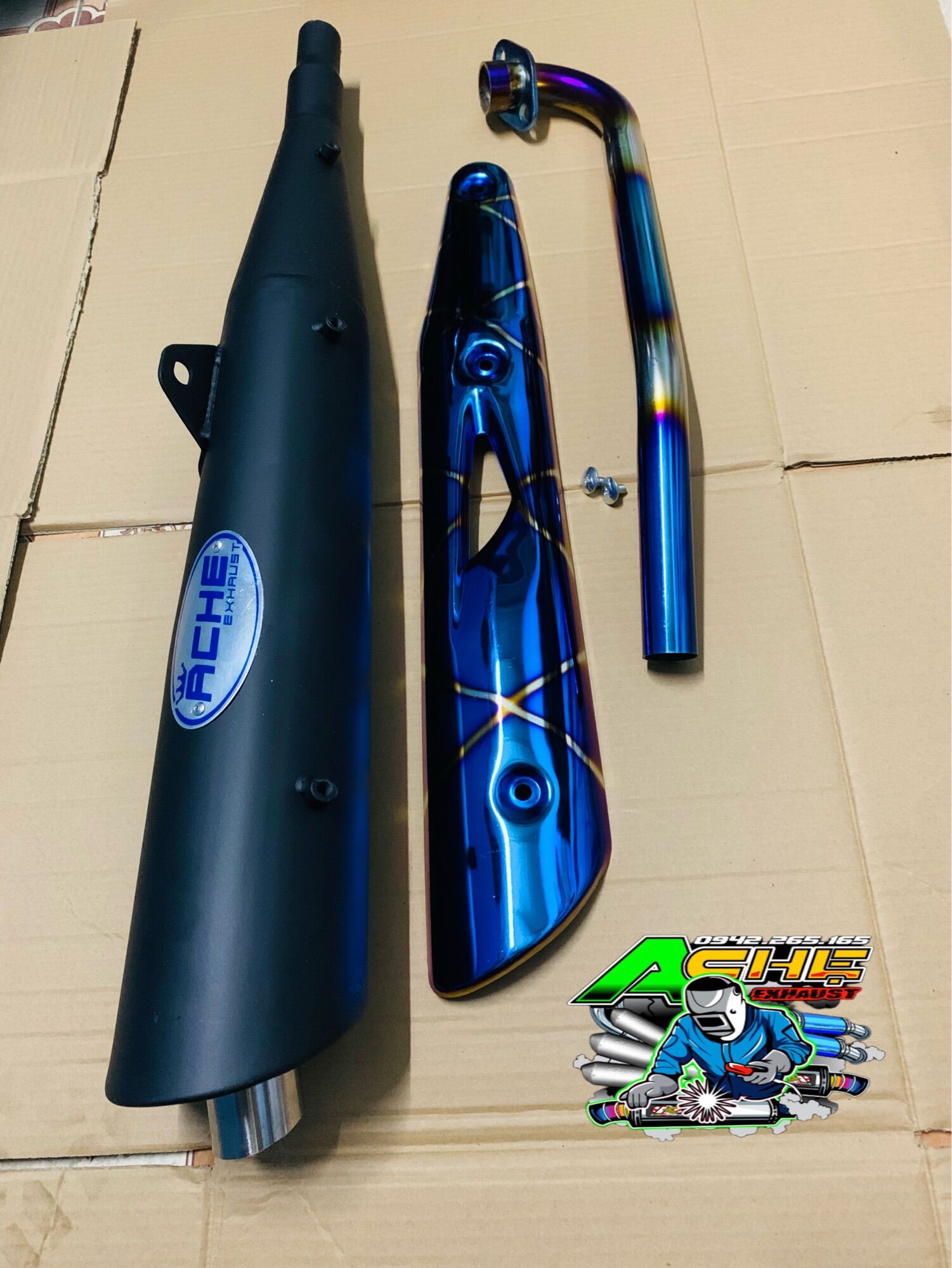 Pô funeo ache kieu thai sử dụng dream wave rs cúp tặng ốp xi titan kiểu thái và kèm cổ inox xititan wave dream wave blade a110