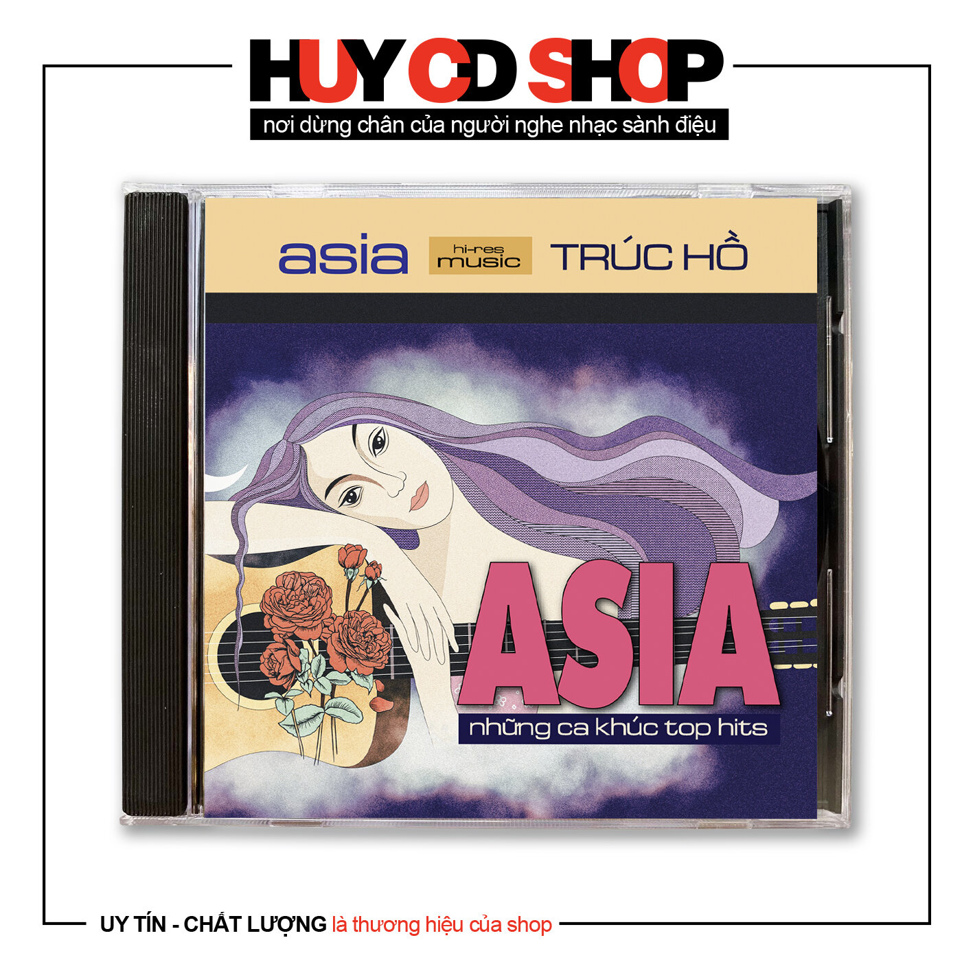 Đĩa cd asia những ca khúc top hits nhạc trẻ trữ tình bolero đĩa lòng trắng chất lượng cao âm thanh chuẩn huy cd shop