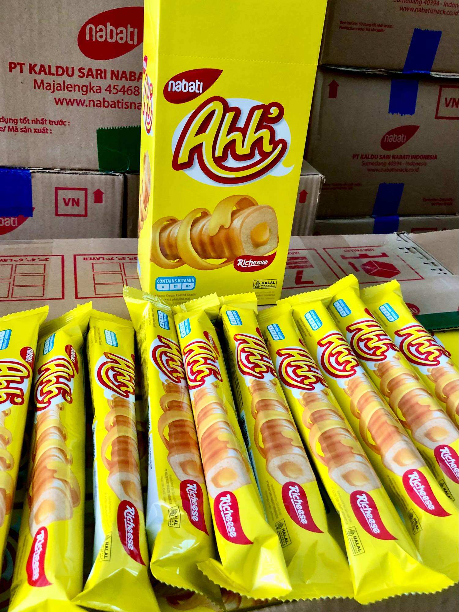 Bánh Ahh nabati 10 thanh/hộp (90g)