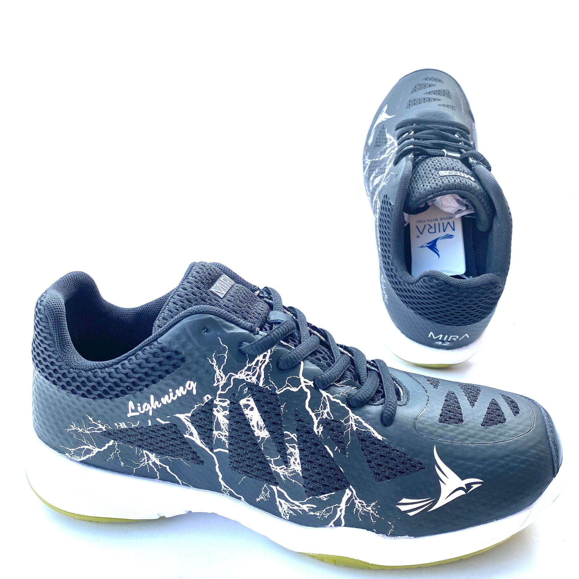 Giày Cầu Lông , Bóng Chuyền Chất lượng Cao Chính Hãng Mira Lighning màu đen