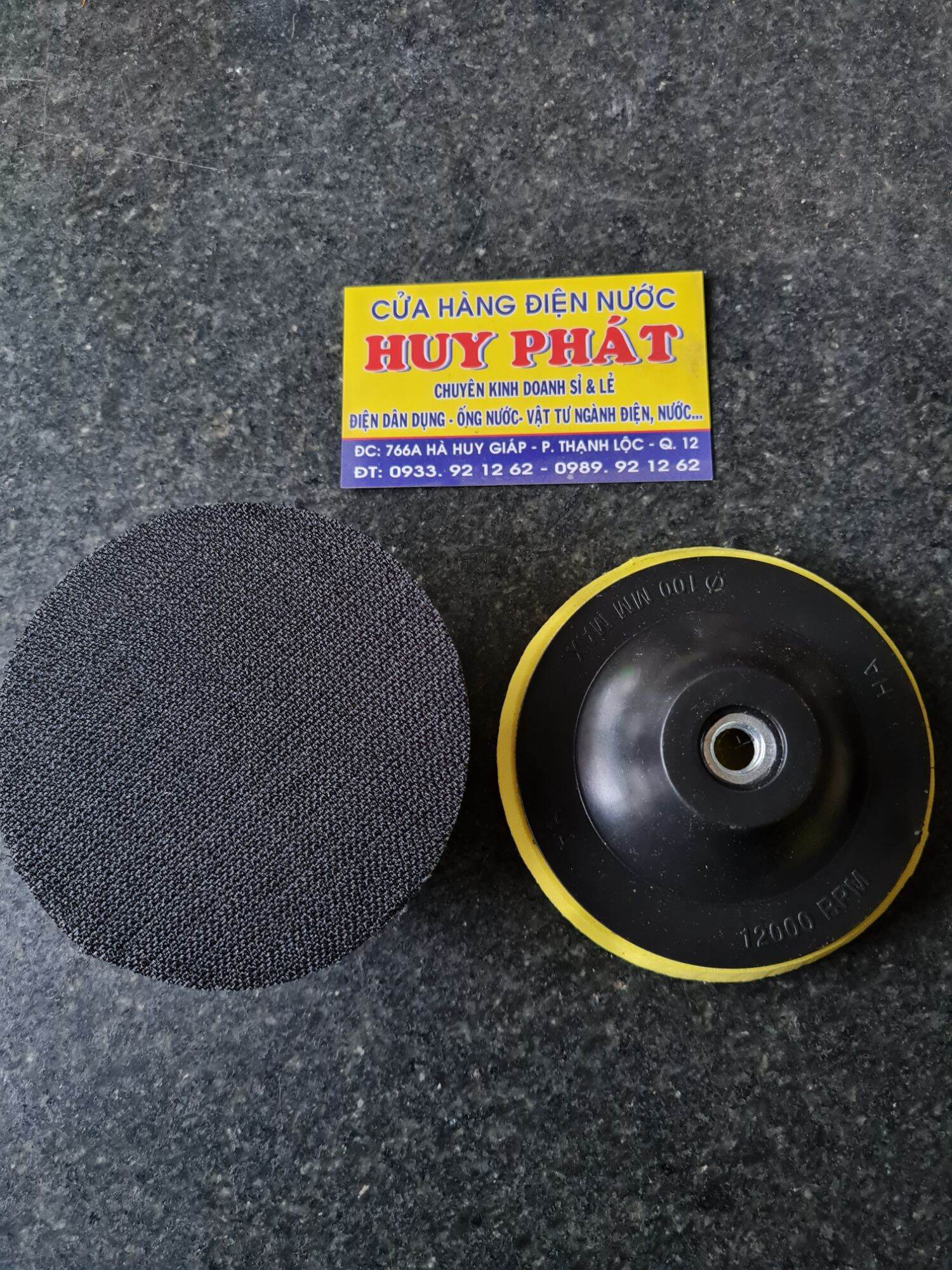 Đế nhựa dán giấy nhám loại 10cm các loại..