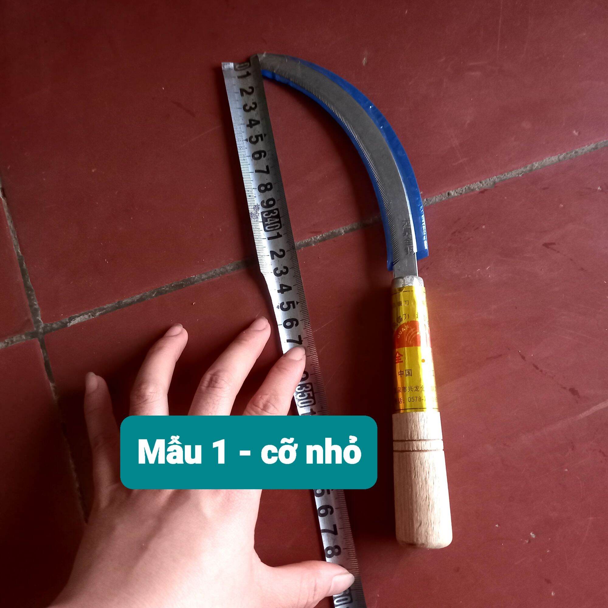 Liềm cắt lúa cắt cỏ cắt rau sắc bén có răng chấu