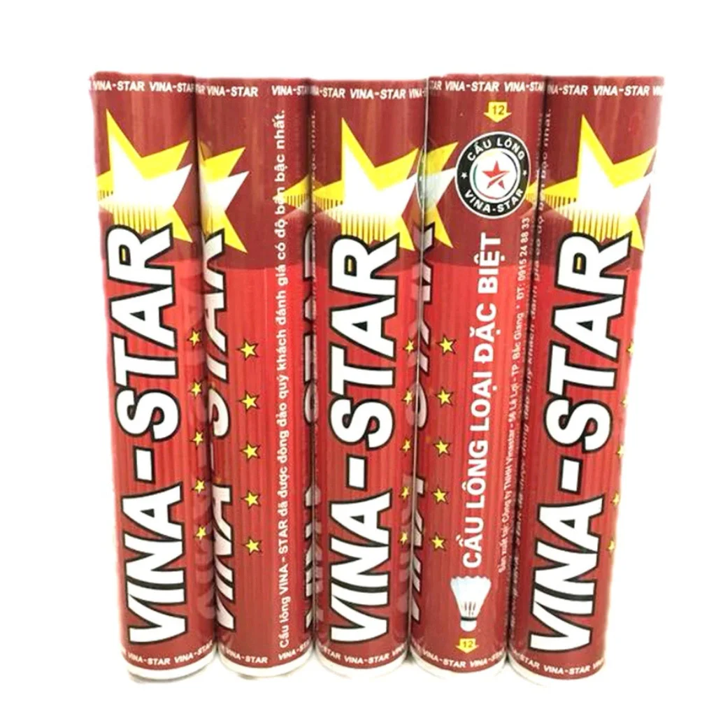 ống cầu lông vinastar 12 quả chính hãng việt nam sản xuất