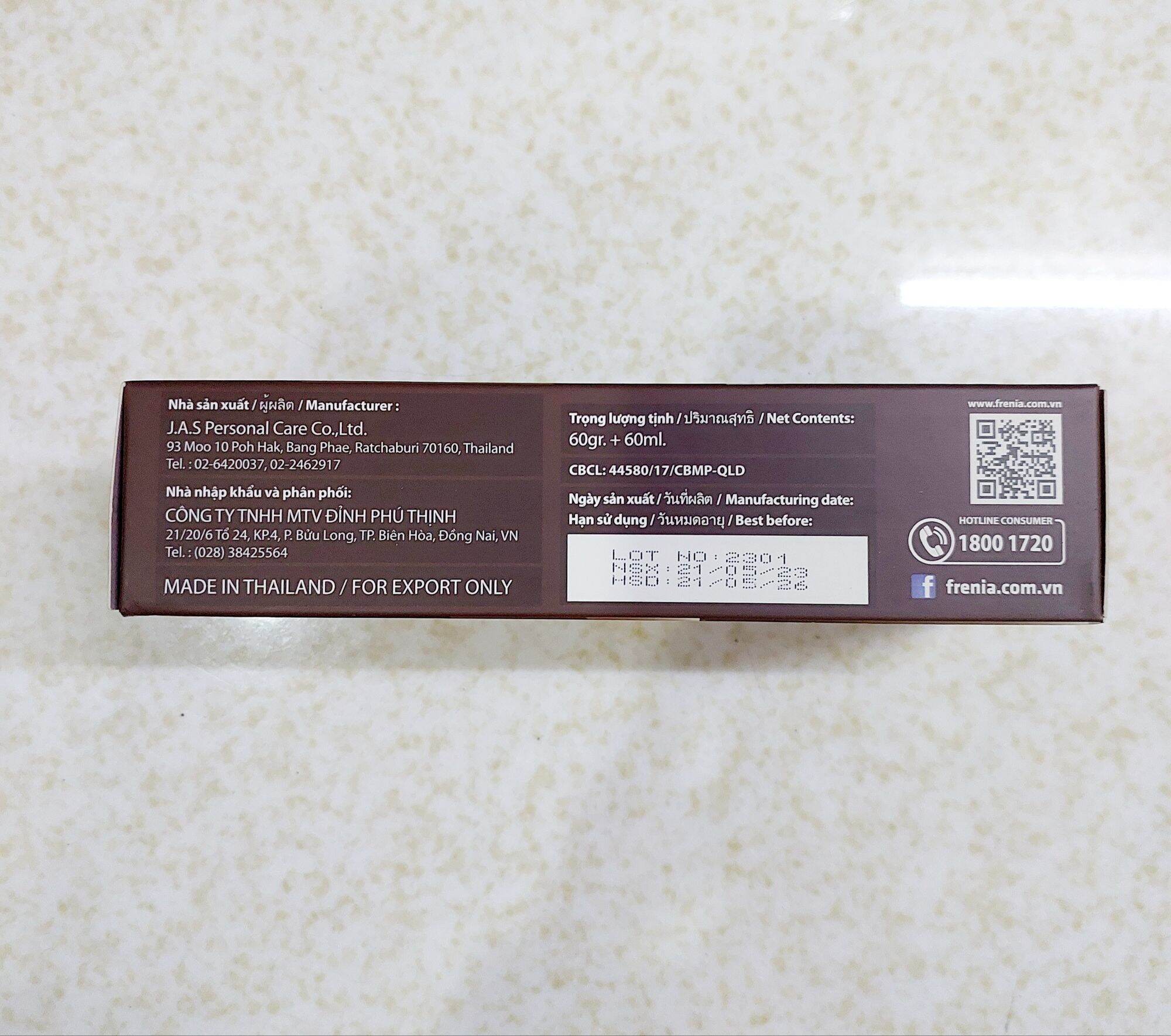Nhuộm nâu hạt dẻ A5 của Thái