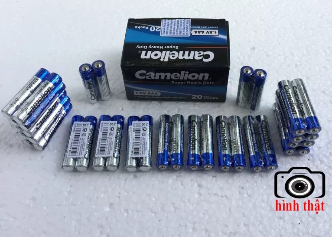 vỉ 2 viên pin tiểu AAA camelion hoặc panasonic