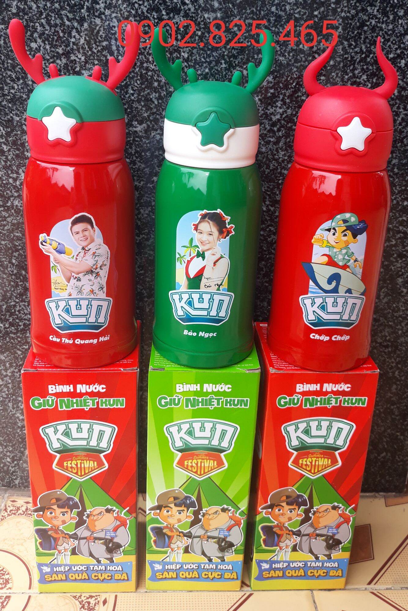 Bình nước giữ nhiệt Kun 500ml- Hàng khuyến mãi chính hãng từ sữa Kun