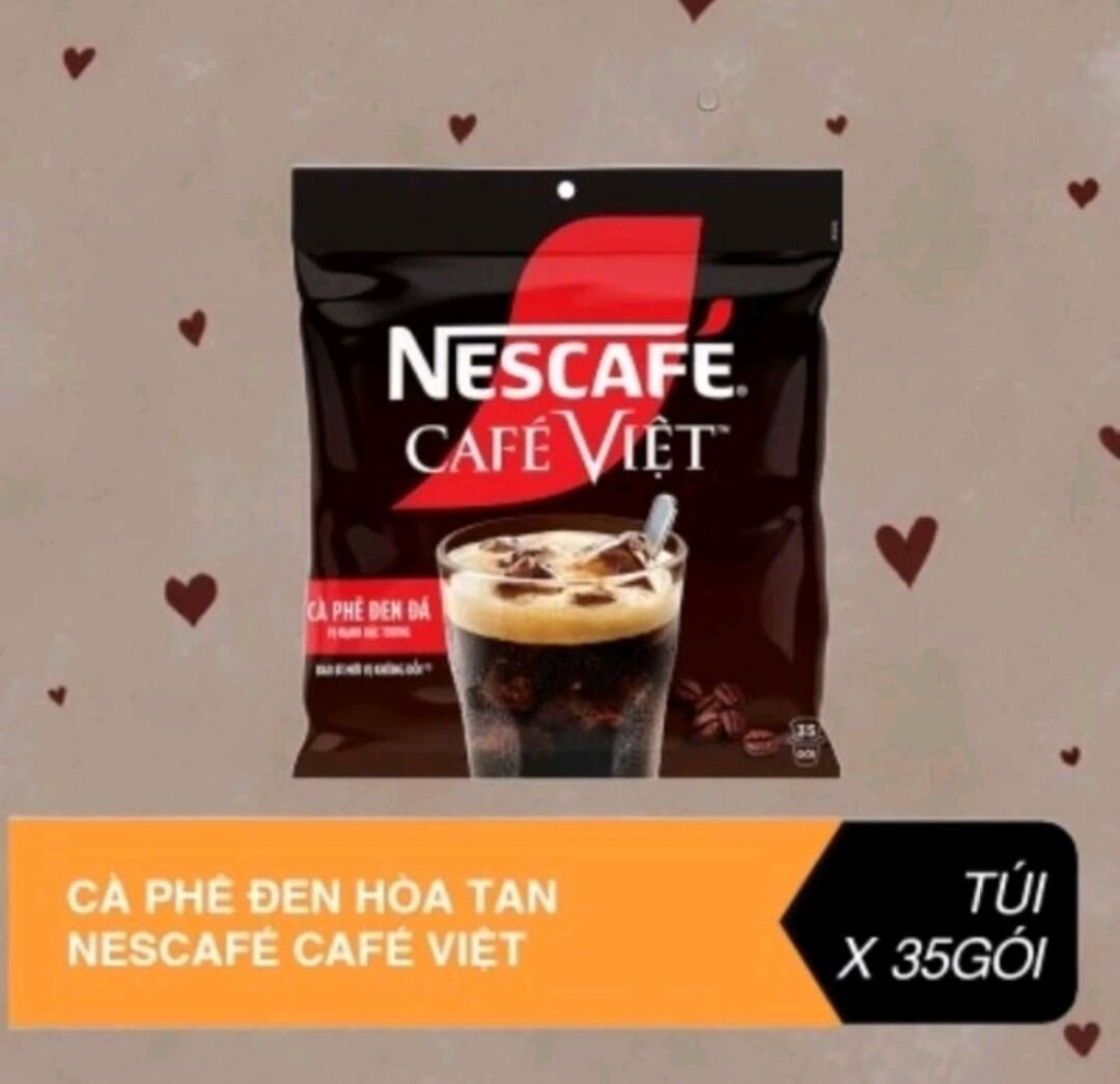 Cà phê Việt đen đá 35 gói  bao bì mới date tháng 2/2026