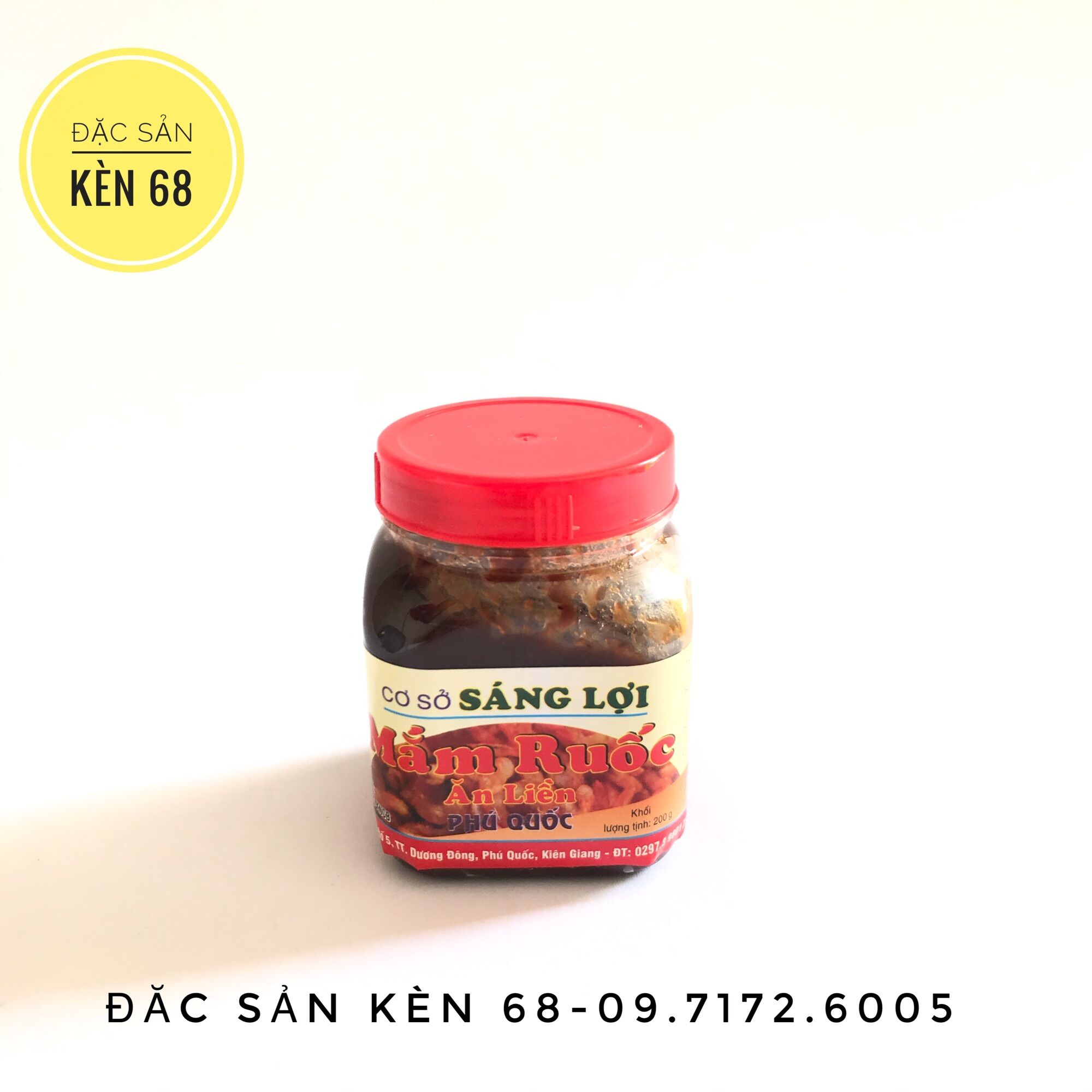 Mắm ruốc ăn liền sáng lợi vừa ngon vừa tiện lợi hũ 200g