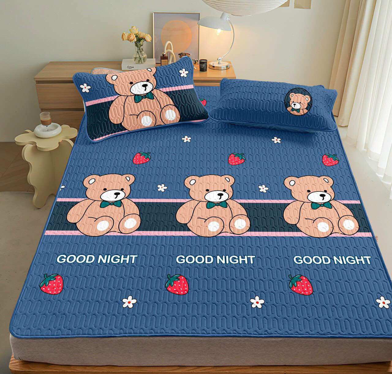 Chiếu Điều Hòa 3d Cao Su Non Tencel M6-2m,M8-2m  Hình Ảnh 3d Ngộ Nghĩnh